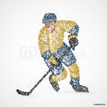 Picture of abstraction hockey ice puck